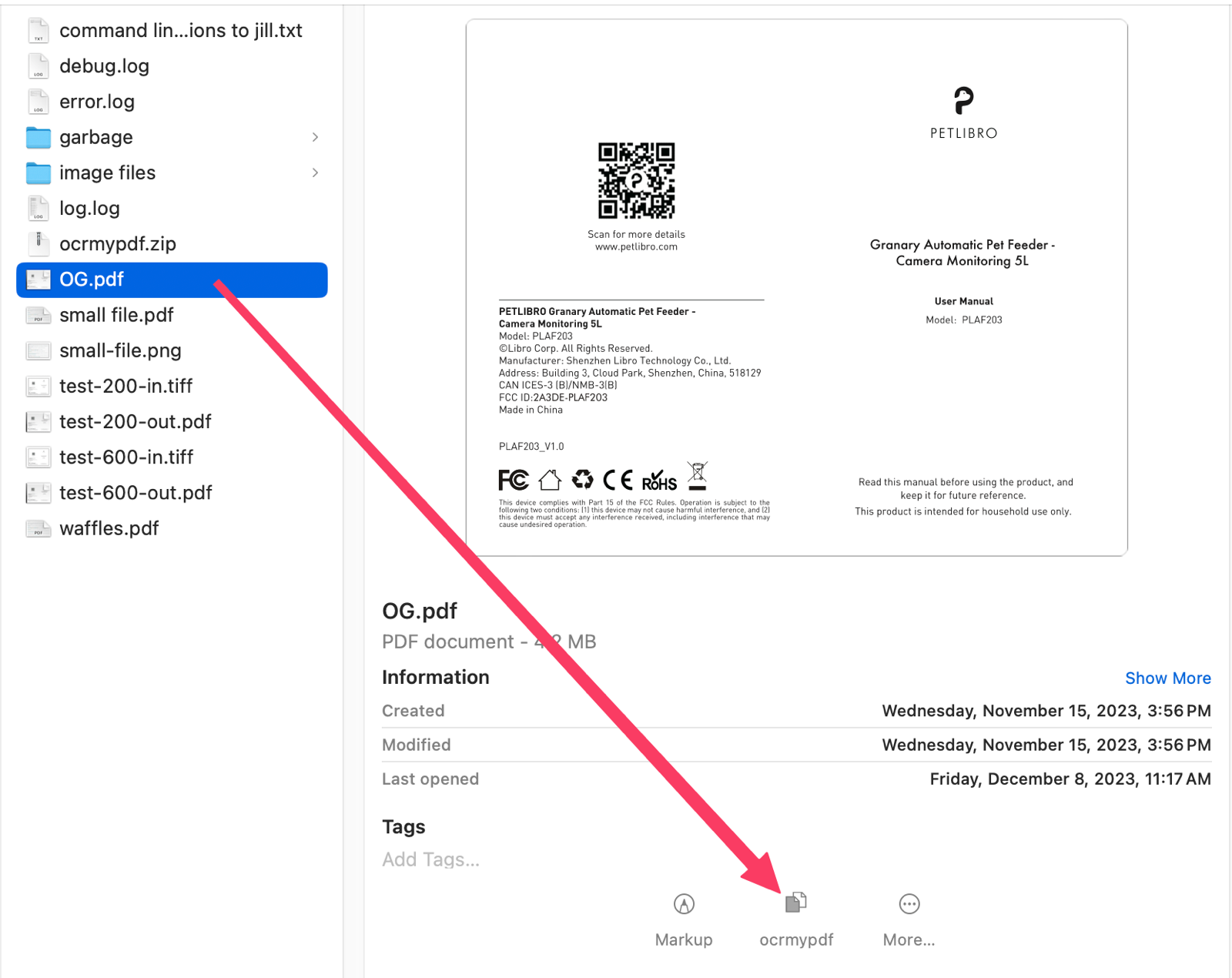 Ocrmypdf in Column View