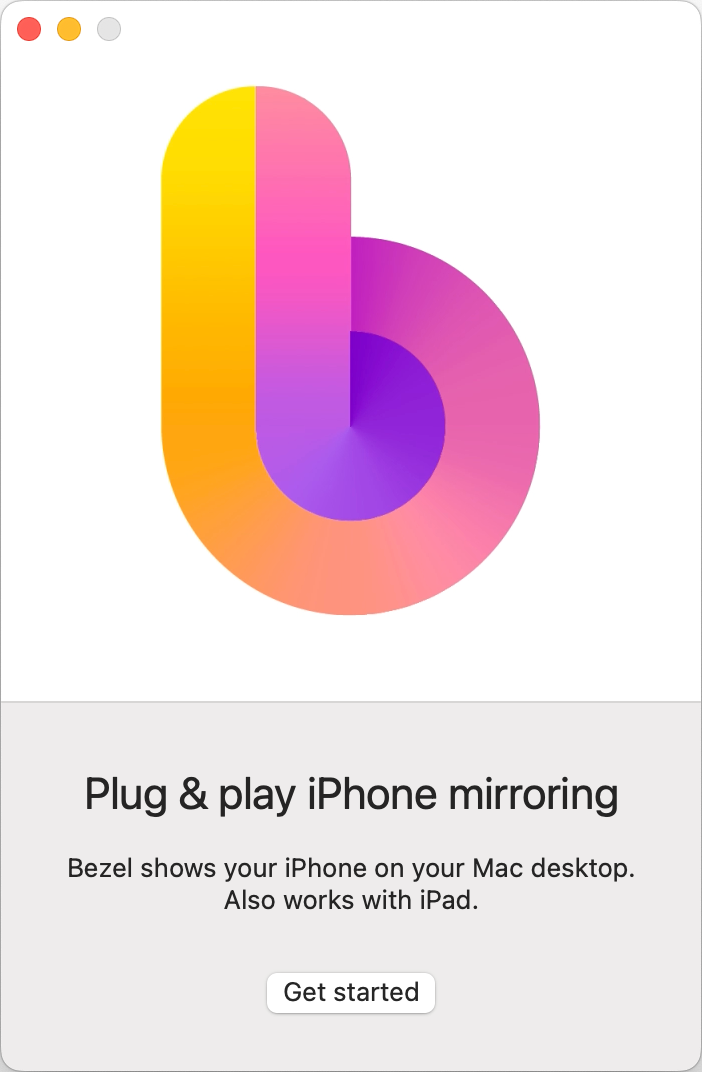 Opening screen saying plug and play iphone mirroring.