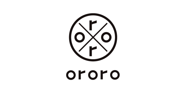 ORORO logo. a circle with two Rs, two Os separated by diagonal lines. Simple but elegant.