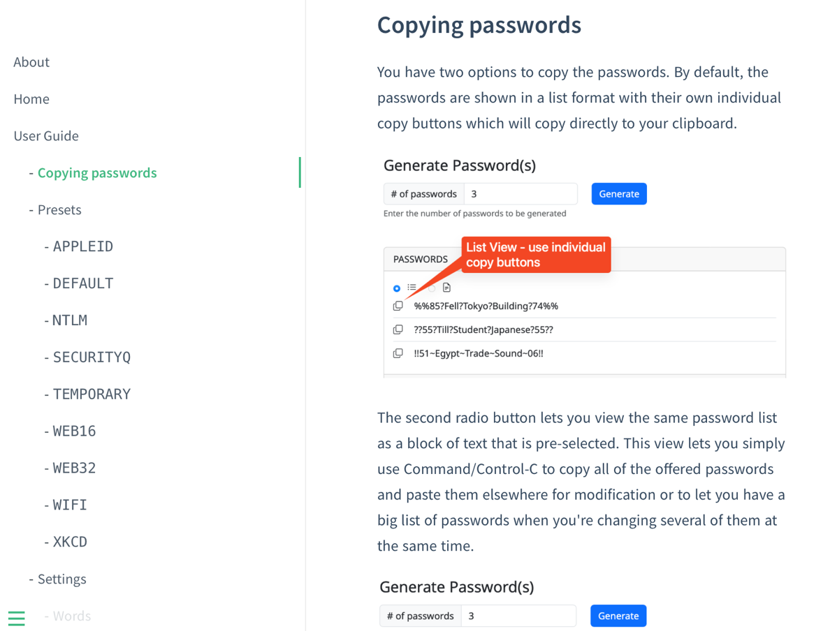 XKPasswd docs in vue theme.