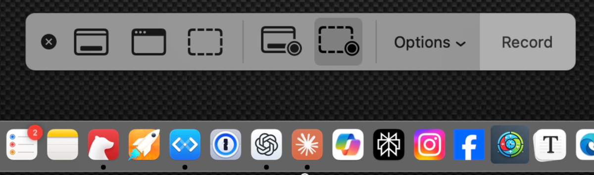 Screenshot tool from video ScreenFlow IN ScreenFlow.
