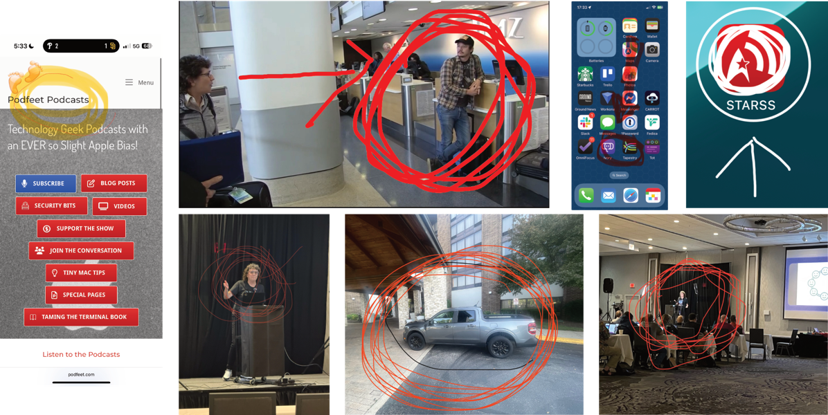 All of the screenshots people sent scribbling instead of using the tools I taught them