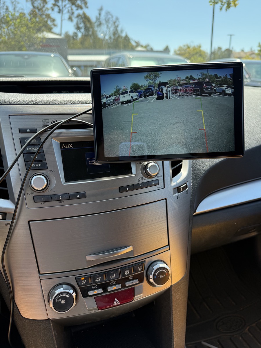 Backup camera on 9 inch display.jpeg Backup camera on 9 inch display.