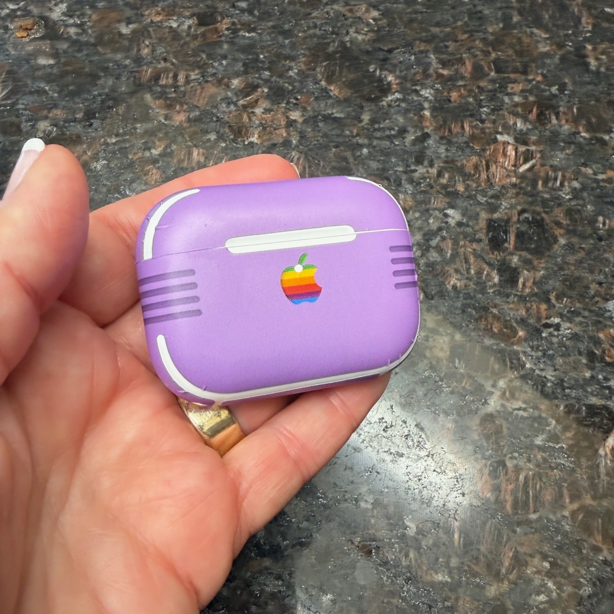 Slickwraps AirPods Pro 3 cute 6 colors apple logo from a distance.jpeg Slickwraps AirPods Pro 3 cute 6 colors apple logo from a distance.