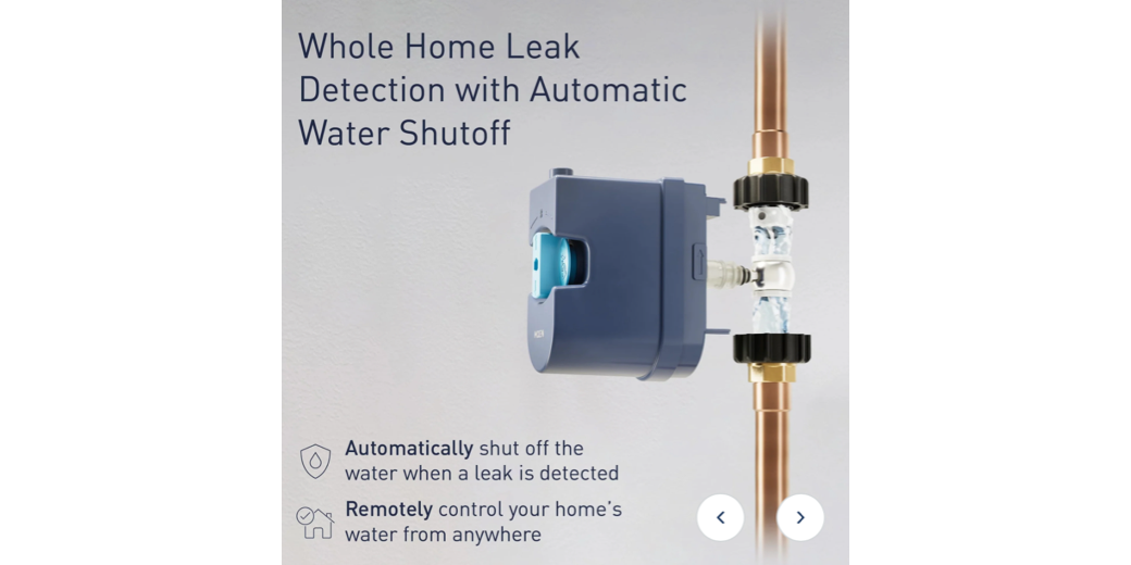 Whole Home Leak Detection with Automatic Water Shutoff - blowup with notes per article