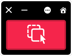 My first panel with one red button to expand text.