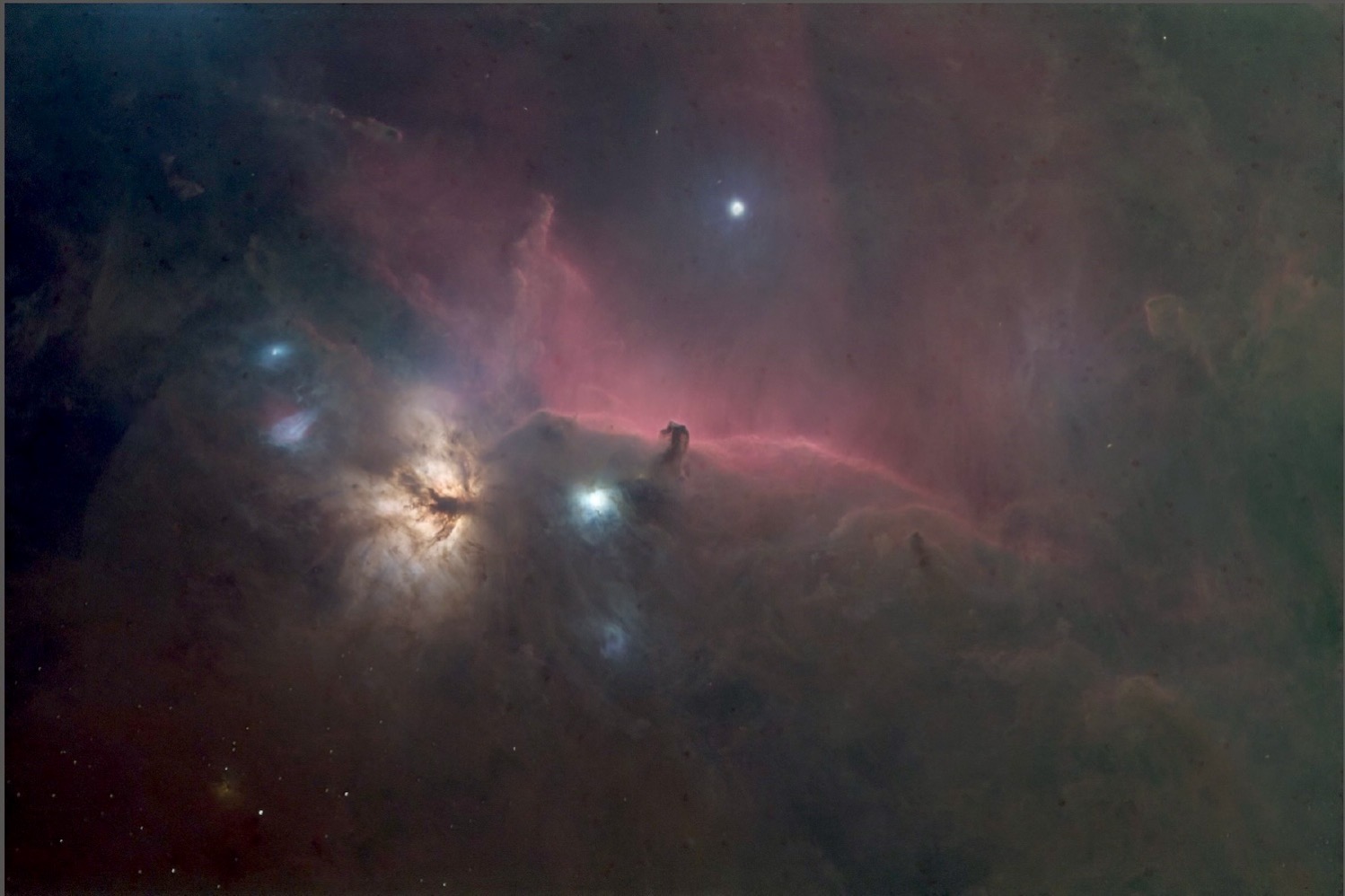 Flame and horsehead starless enhanced.