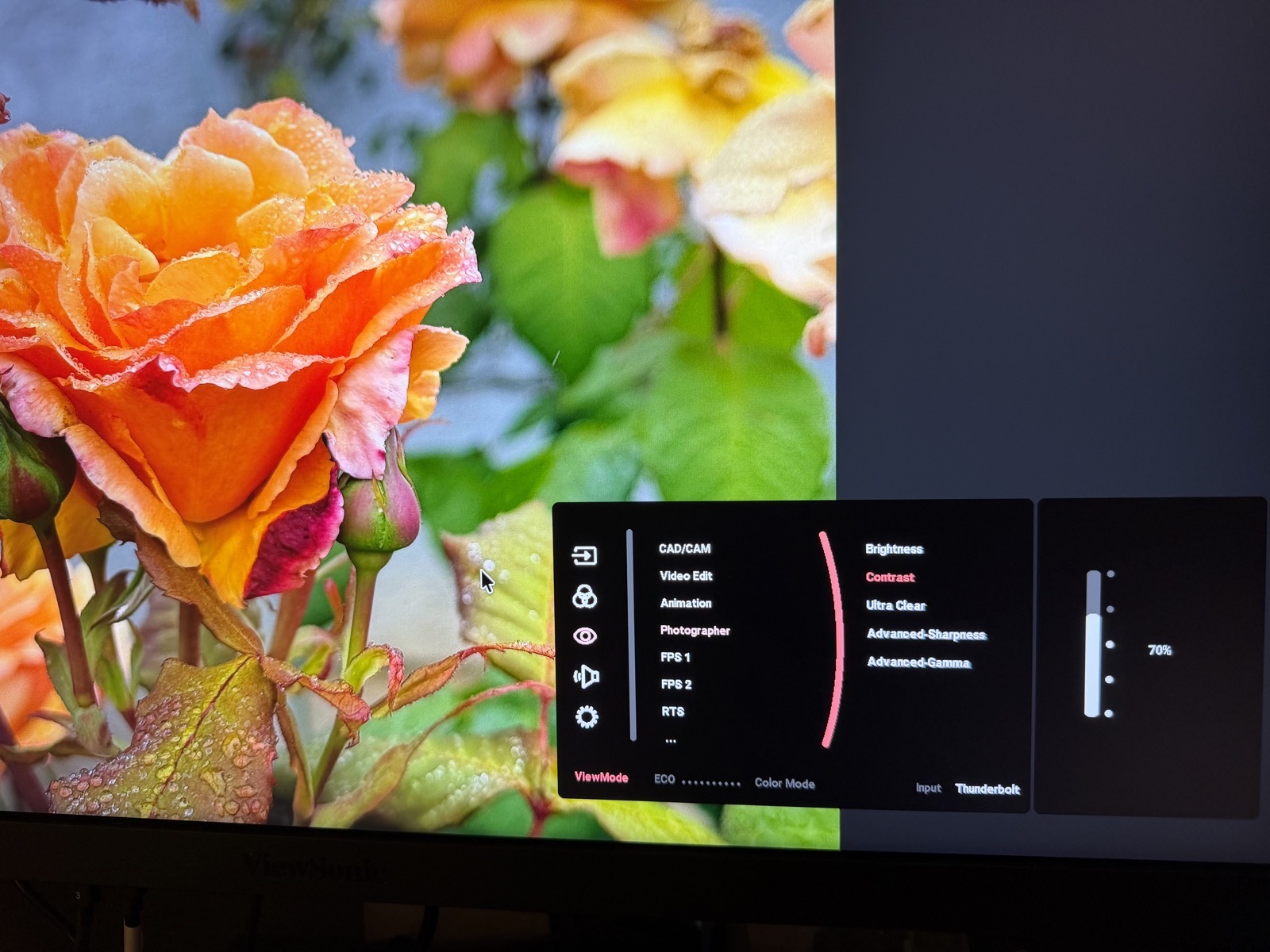 ViewSonic On Screen Display from joystick.jpeg ViewSonic On Screen Display from joystick.