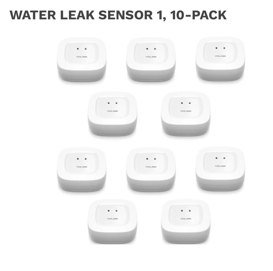 Yolink 10-pack of water leak sensor 1s.png Yolink 10-pack of water leak sensor 1s.