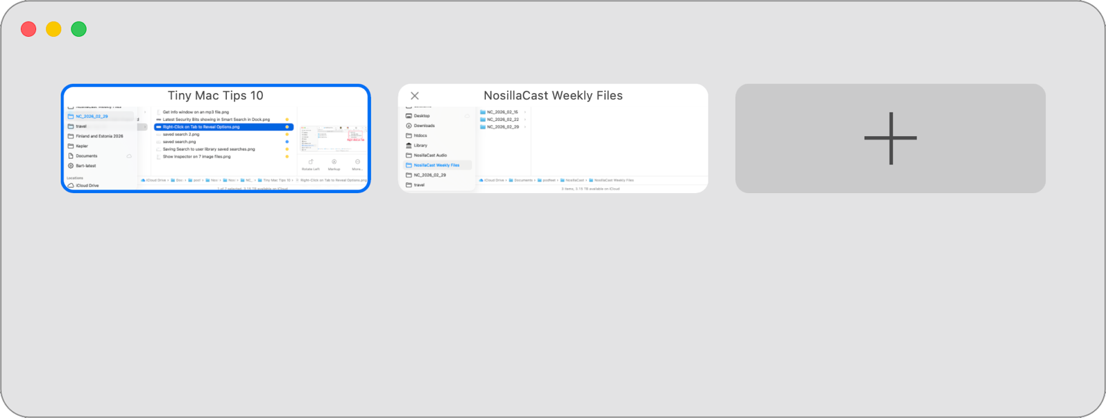 Show All Tabs as described.