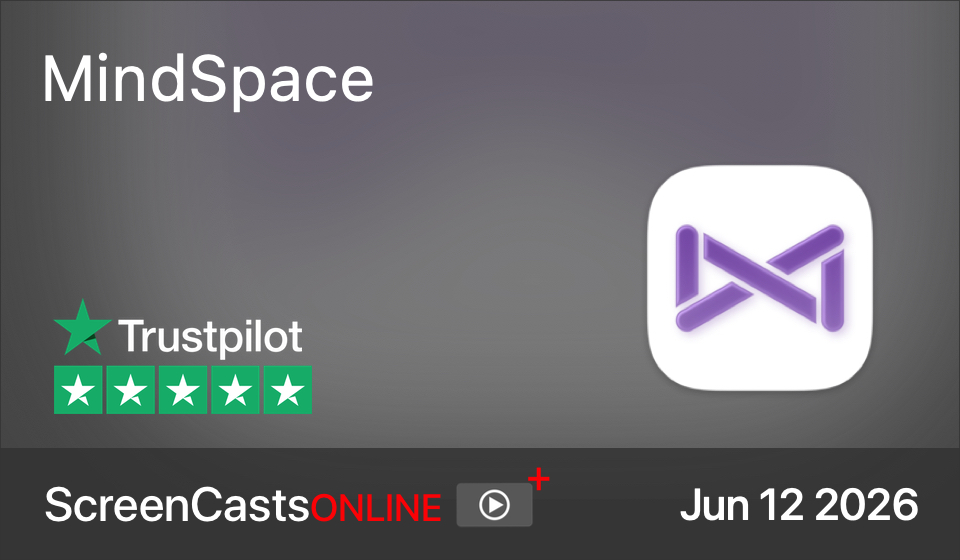 MindSpace logo with ScreenCastsONLINE and trustpilot logos all combined