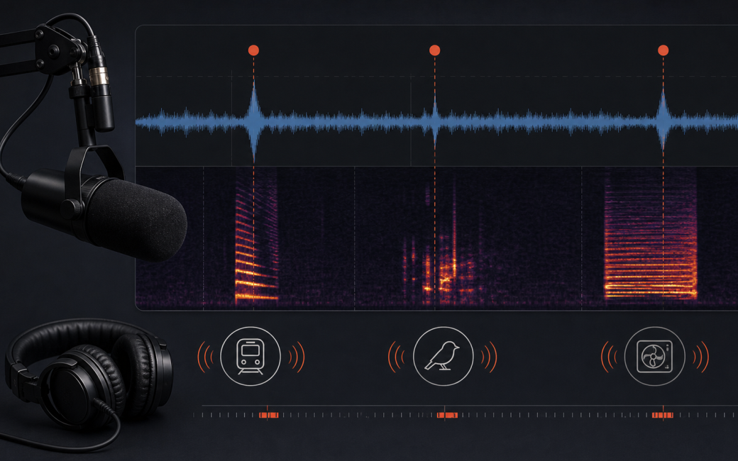 two types of audiograms with a mc and headphones