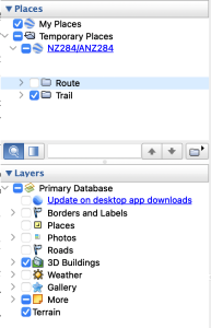 A partial screenshot of the left sidebar of the application, as described in the main text.