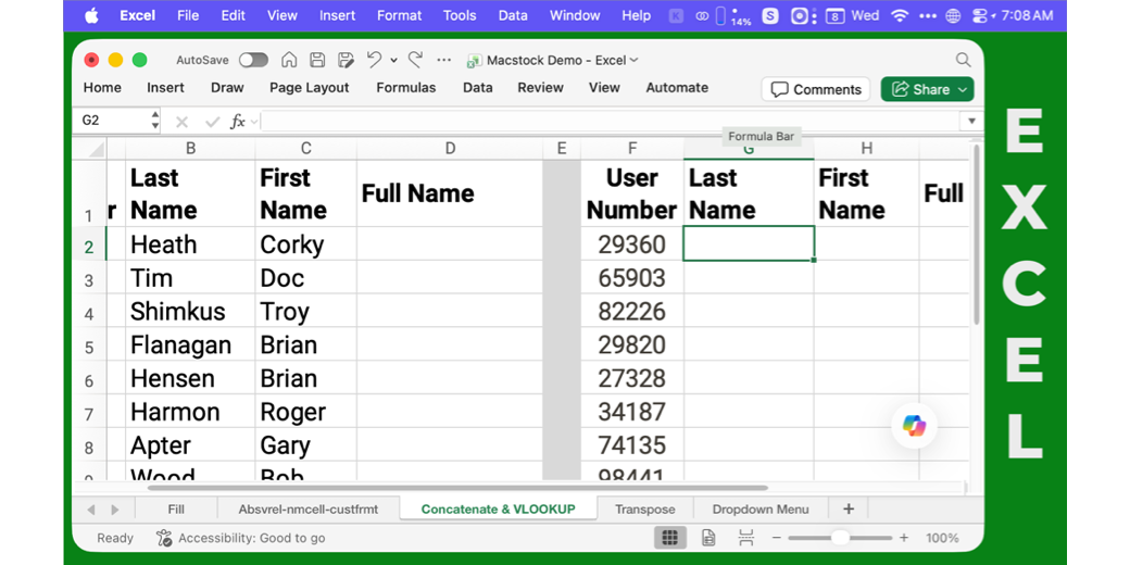 Green background with EXCEL typed vertically on the side showing Excel file too