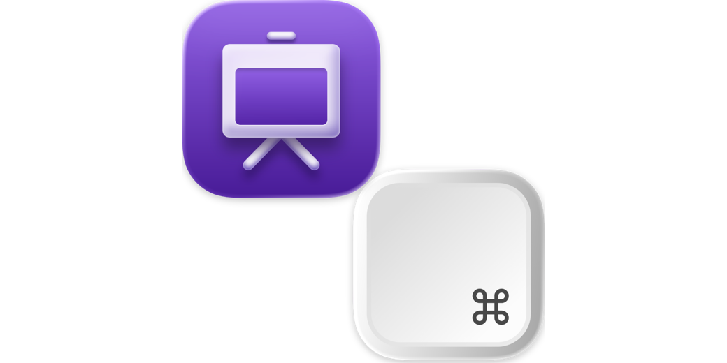 Presentify and KeyCastr logos diagonally in a playful arrangement