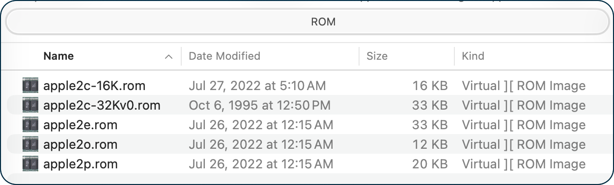 Downloaded ROM images for 5 apple ii images.png Downloaded ROM images for 5 apple ii images.