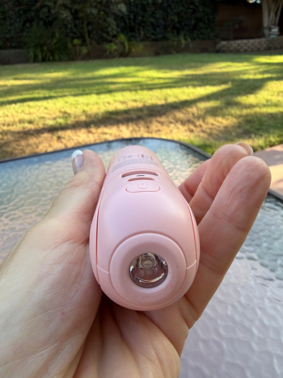 JisuLife personal turbo fan showing flashlight end.