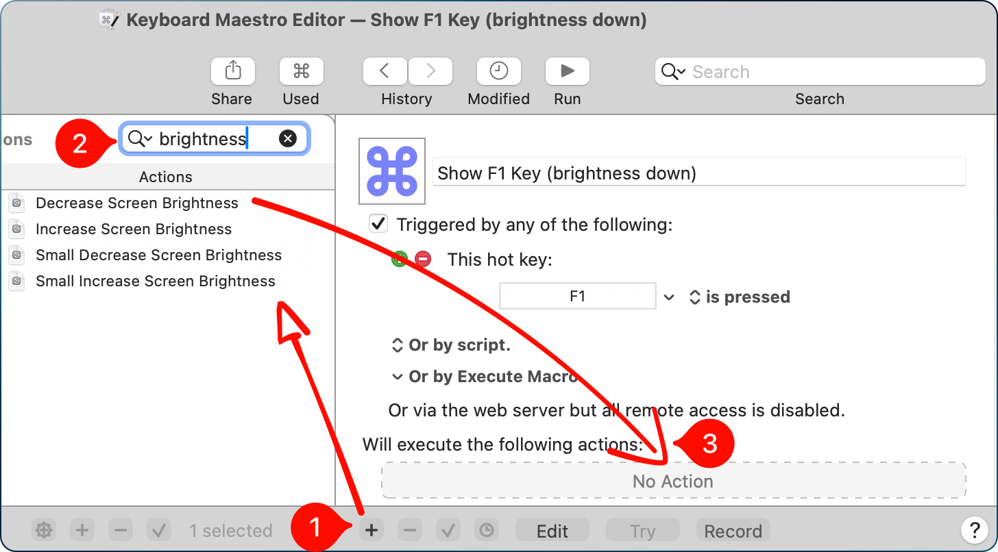 Adding new action and searching for brightness with counters.png Adding new action and searching for brightness with counters.