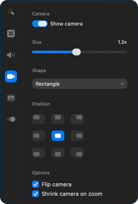 Camera options.png Camera options I will be describing.