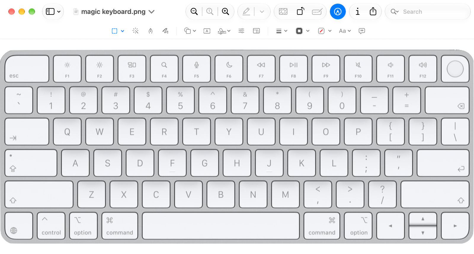 Magic Keyboard open in Preview with window chrome and toolbars.png Magic Keyboard open in Preview with window chrome and toolbars.