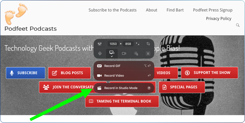 New option to record in studio mode.png New option to record in studio mode as described