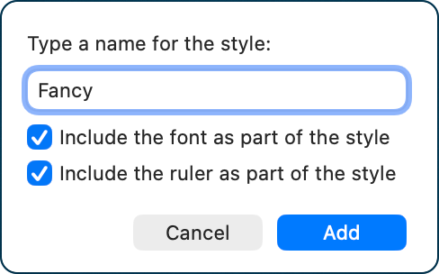 Naming the style Fancy.png Naming the style Fancy.