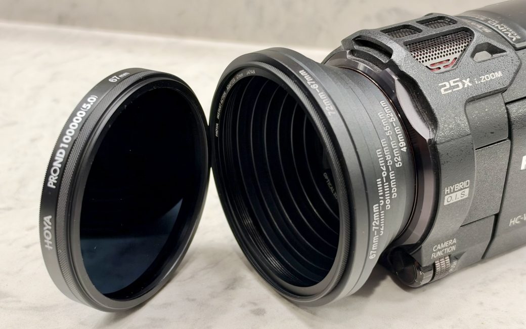 Rings Mounted to Solar Filter and Camera – Unattached