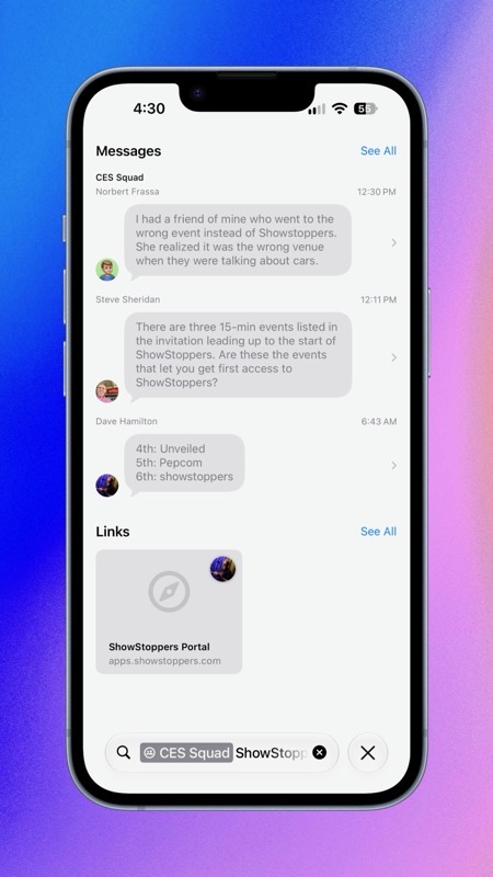 ShowStoppers Search in CES Squad on iOS succeeds.jpeg ShowStoppers Search in CES Squad on iOS succeeds.