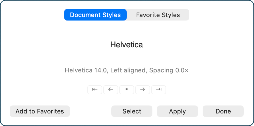 Styles from paragraph dropdown.png Document Styles from paragraph dropdown.