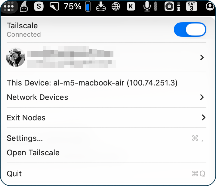 Tailscale menu bar app.png Tailscale menu bar app as I will be describing.