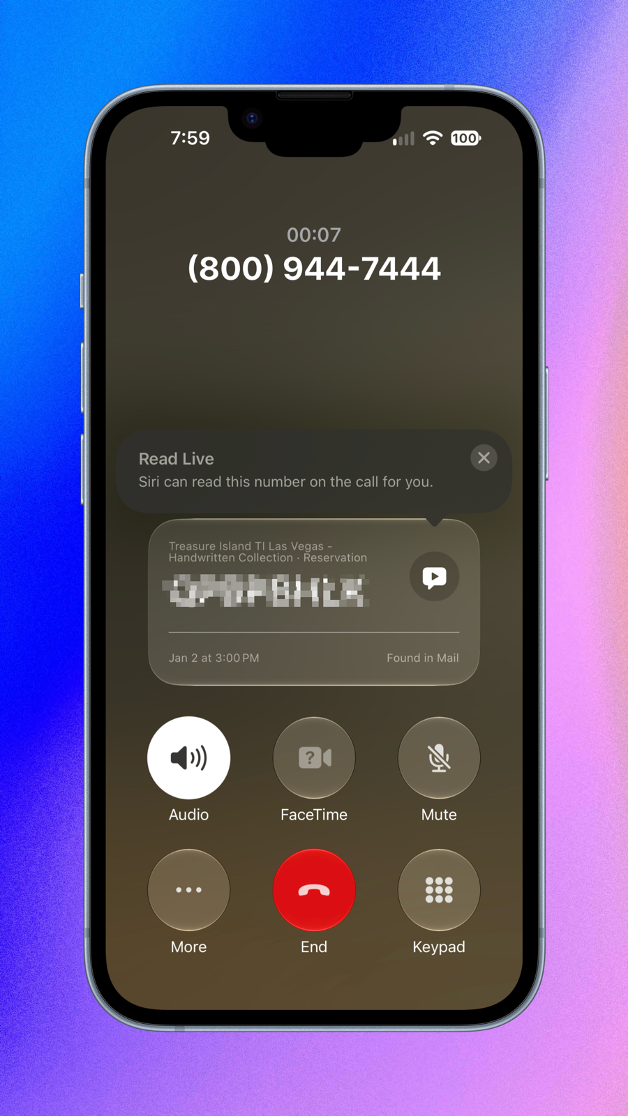 iPhone showing TI booking number framed.png IPhone showing TI booking number framed.
